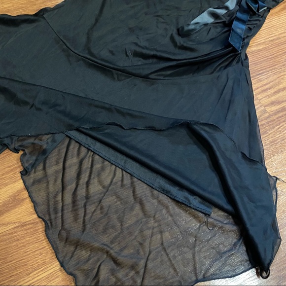 Vintage Y2K Mesh Dress Y2K Dress Sheer Dress Homecoming Prom Black Slip Dress - Picture 3 of 14